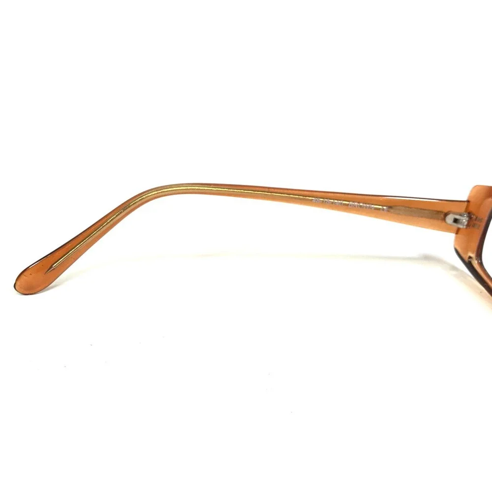 Capri Eyeglasses Frames U-14 BROWN Clear Rectangular Full Rim 48-18-140